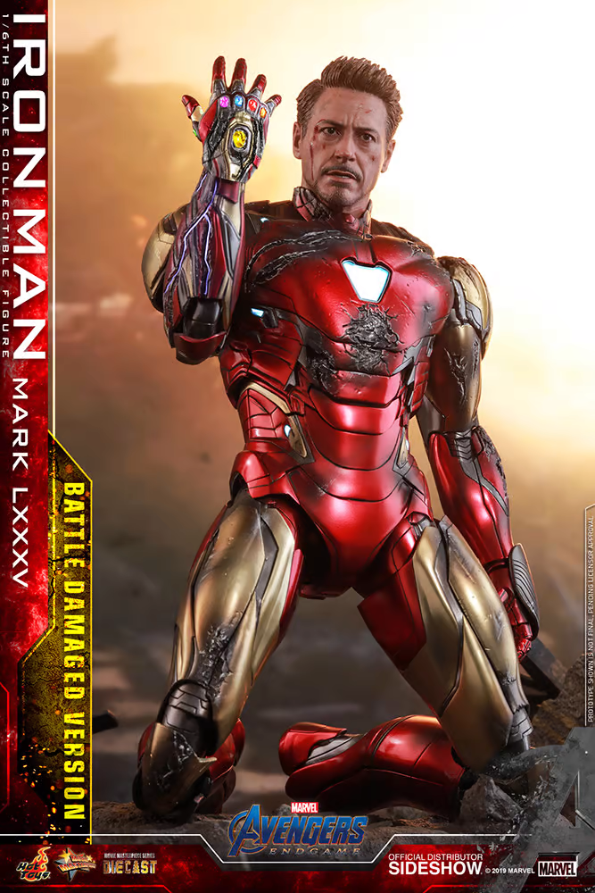 1/6 Avengers Endgame Iron Man Mark LXXXV Battle Damaged Hot Toys