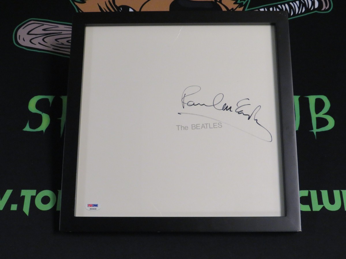 PAUL MCCARTNEY AUTOGRAPHED SIGNED FRAMED BEATLES WHITE ALBUM PSA