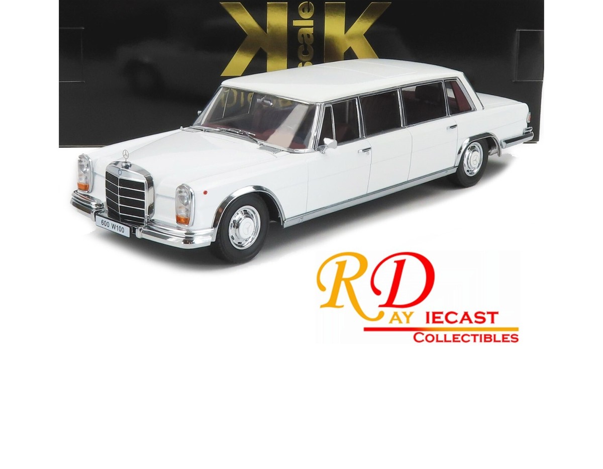 1964 MERCEDES-BENZ 600 LWB W100 PULLMAN WHITE 1:18 SCALE KK SCALE