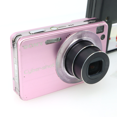 Excellent] Sony Cybershot DSC-W120 Pink 7.2MP Digital Camera 4x