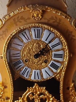 Vintage Franz Hermle/Le Ore Italian 8-Day Mantle Clock with Ting