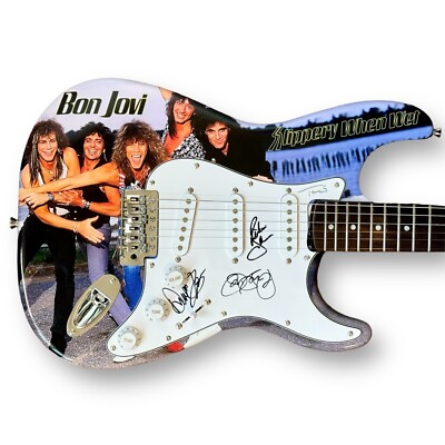 Bon Jovi Signed Guitar Custom 1/1 JSA COA Jon Bon Jovi Sambora