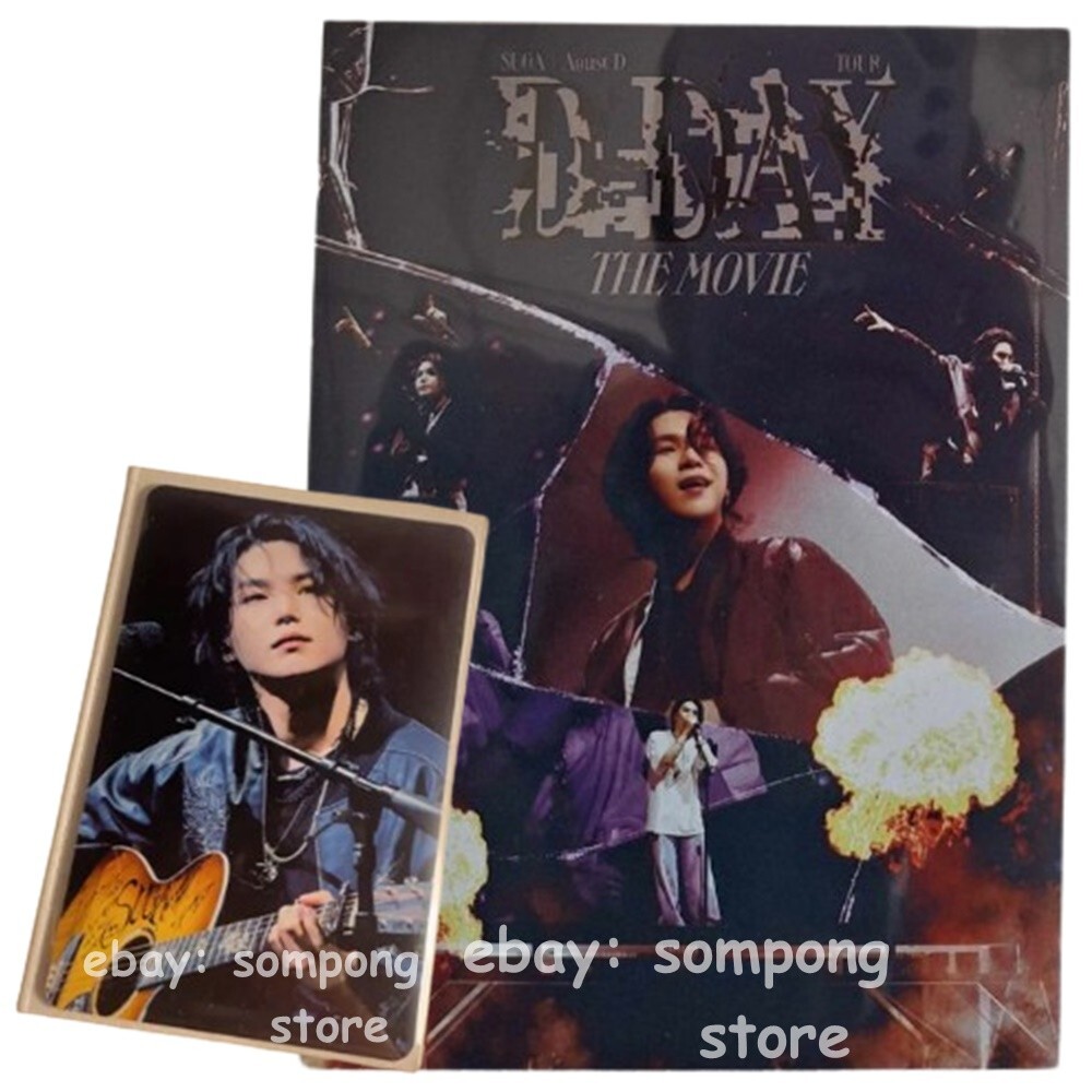 BTS Suga Agust D Tour D-Day Movie Gift Photocard & Postcard