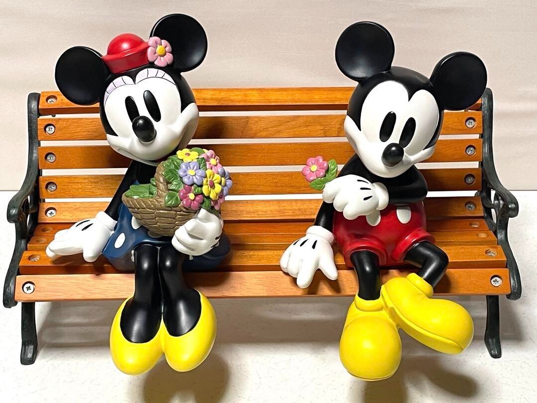 Disney Mickey & Minnie Mouse Gardening Bench Planter Stand Big