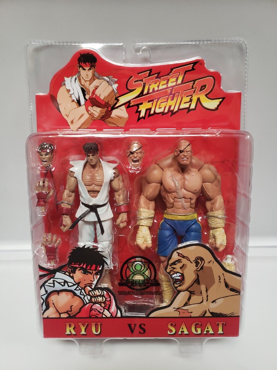 Street Fighter Ryu Vs Sagat Action figures X-Treme Toys Exclusive