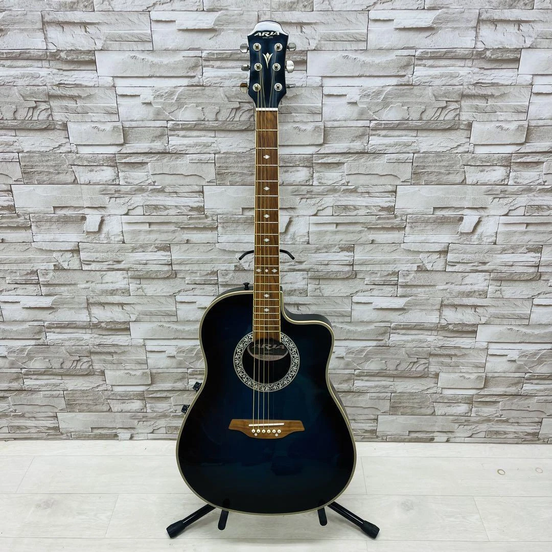 Aria】アリア エレアコ アコースティックギター AMB-35 ブルー _ ギター