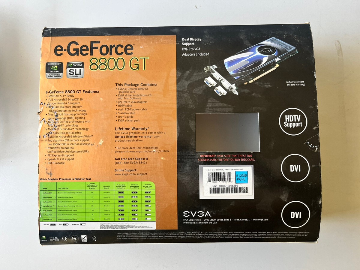 NVIDIA GeForce 8800 GT Graphics Processing Unit for sale online | eBay
