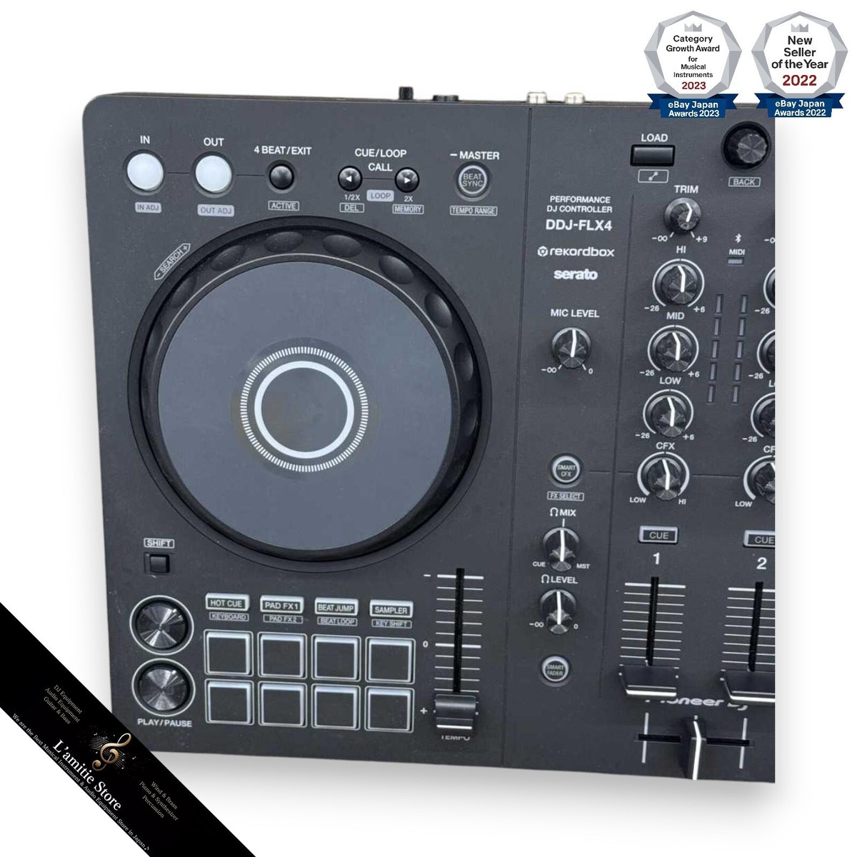 DDJ-FLX4 2ch DJコントローラー (Black) 本体のみ