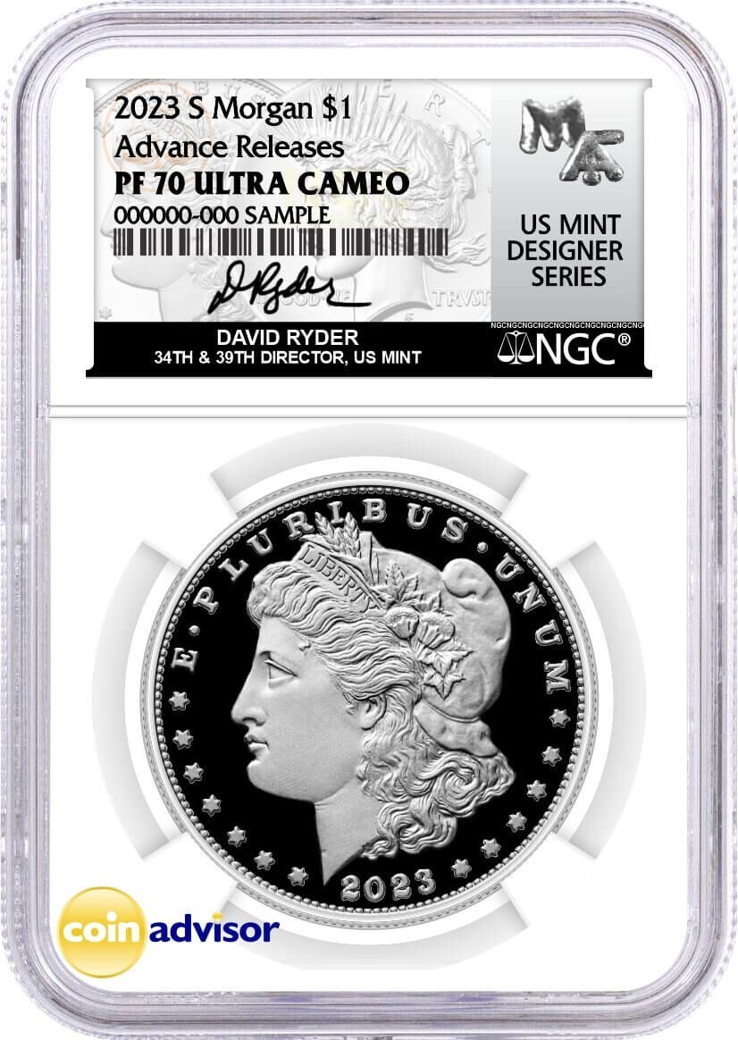 2023 S Proof Silver Morgan Dollar NGC PF70 Ultra Cameo Advance
