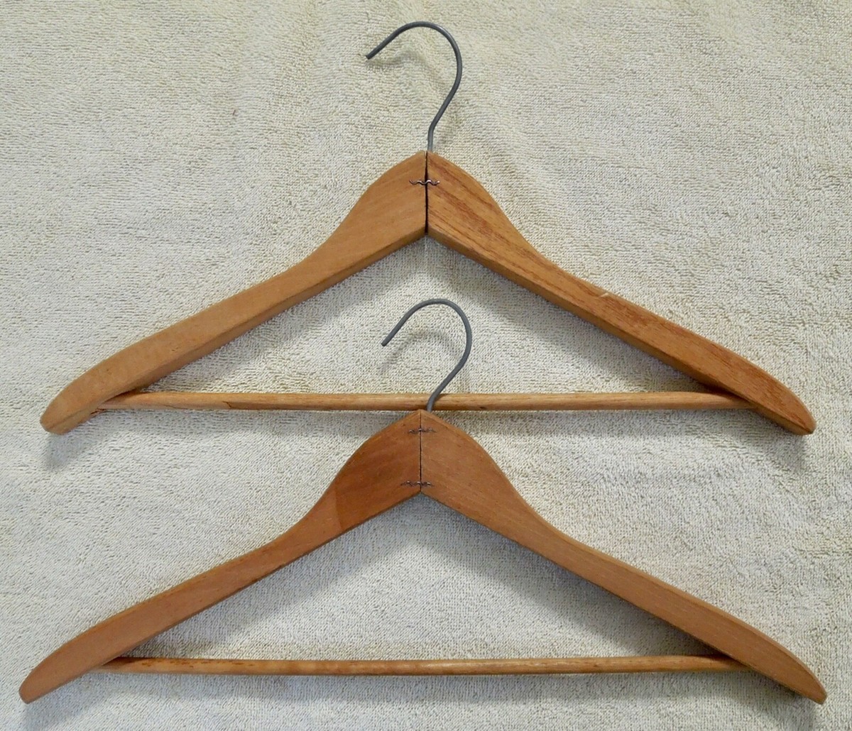 50s vintage wood hanger made in usa 5本