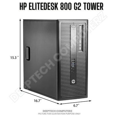 HP EliteDesk 800 G2 Tower Intel Core i7-6700 64GB RAM 2TB SSD Wi