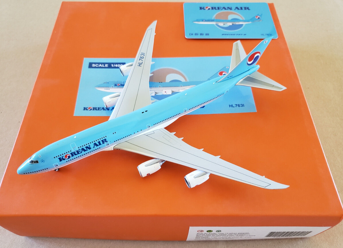 1:400 JC Wings Boeing 747-8 Korean Air HL7631 | eBay