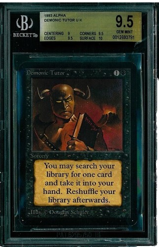 マジック：ザ・ギャザリング Demonic Tutor Beta MTG Beta Demonic