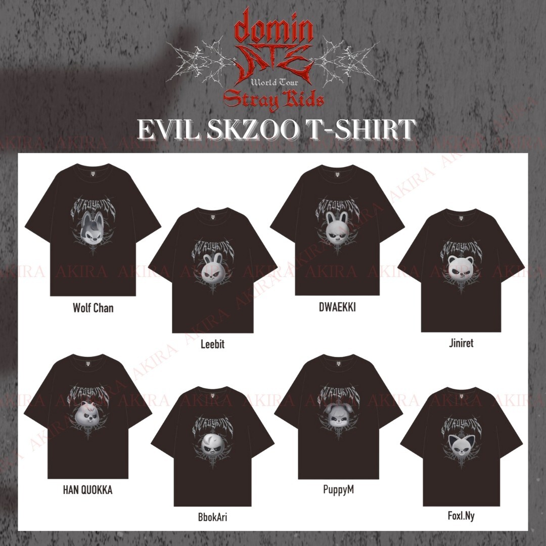 STRAY KIDS World Tour dominATE JAPAN POPUP STORE EVIL SKZOO T