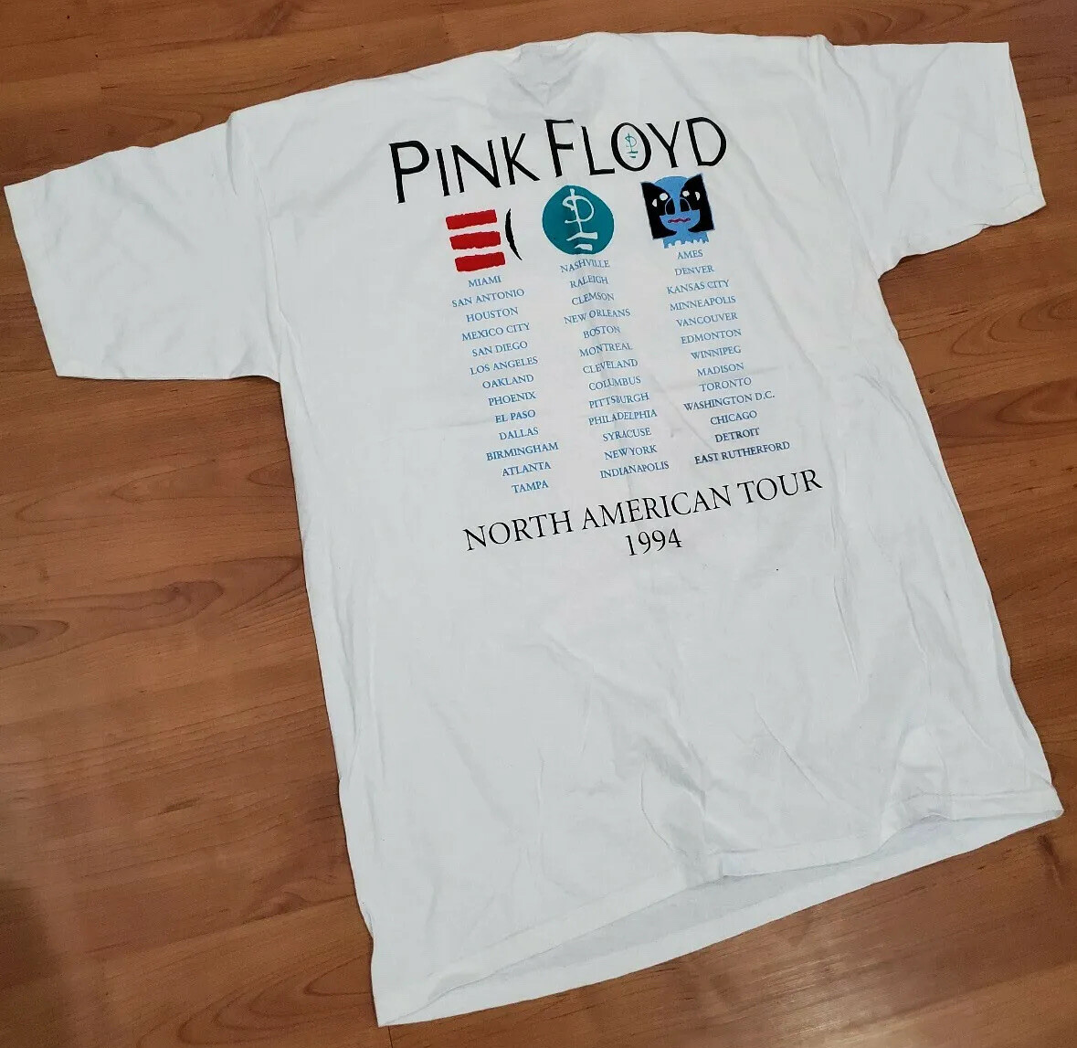 1994 Pink Floyd The Division Bell Vintage Original Tour Shirt XL