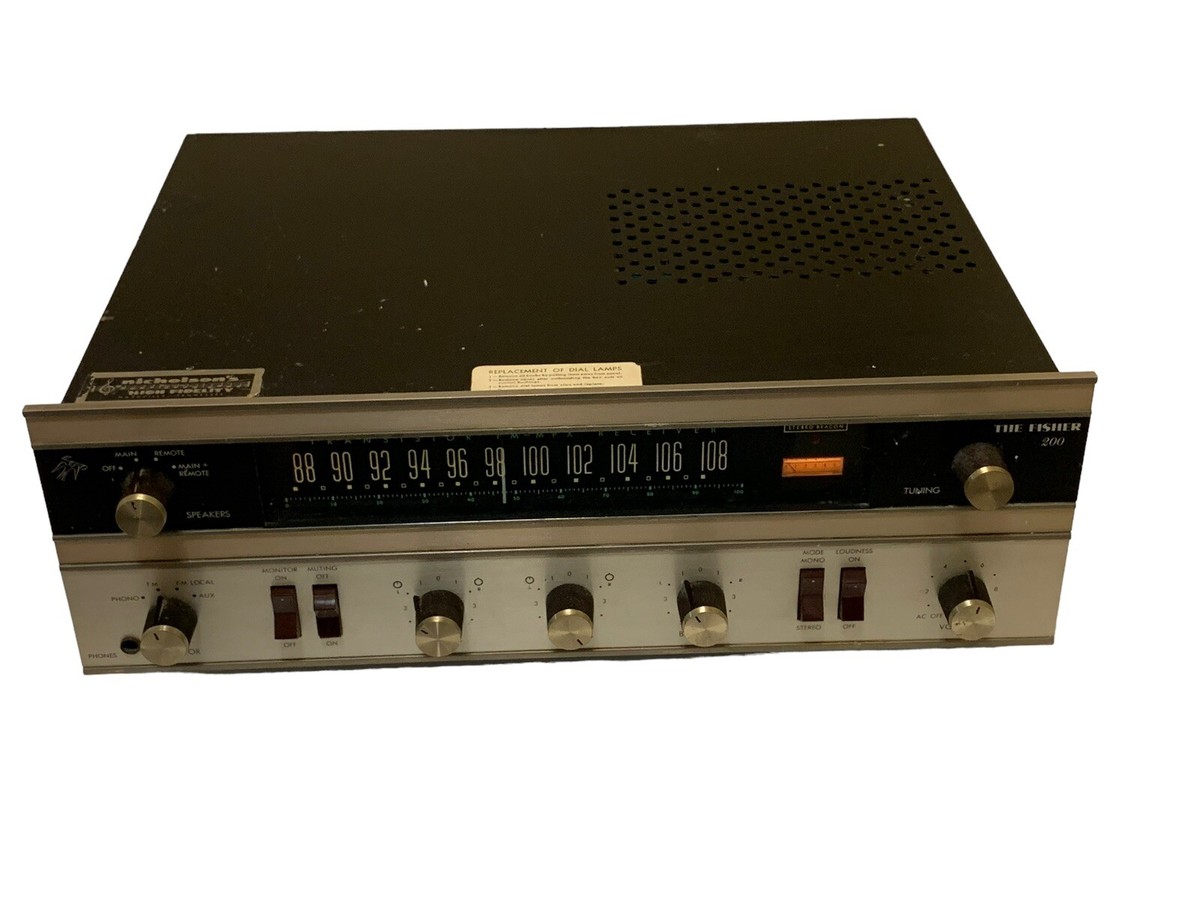 Vintage The Fisher 200T 20w per Channel AM/FM Home Theater Stereo