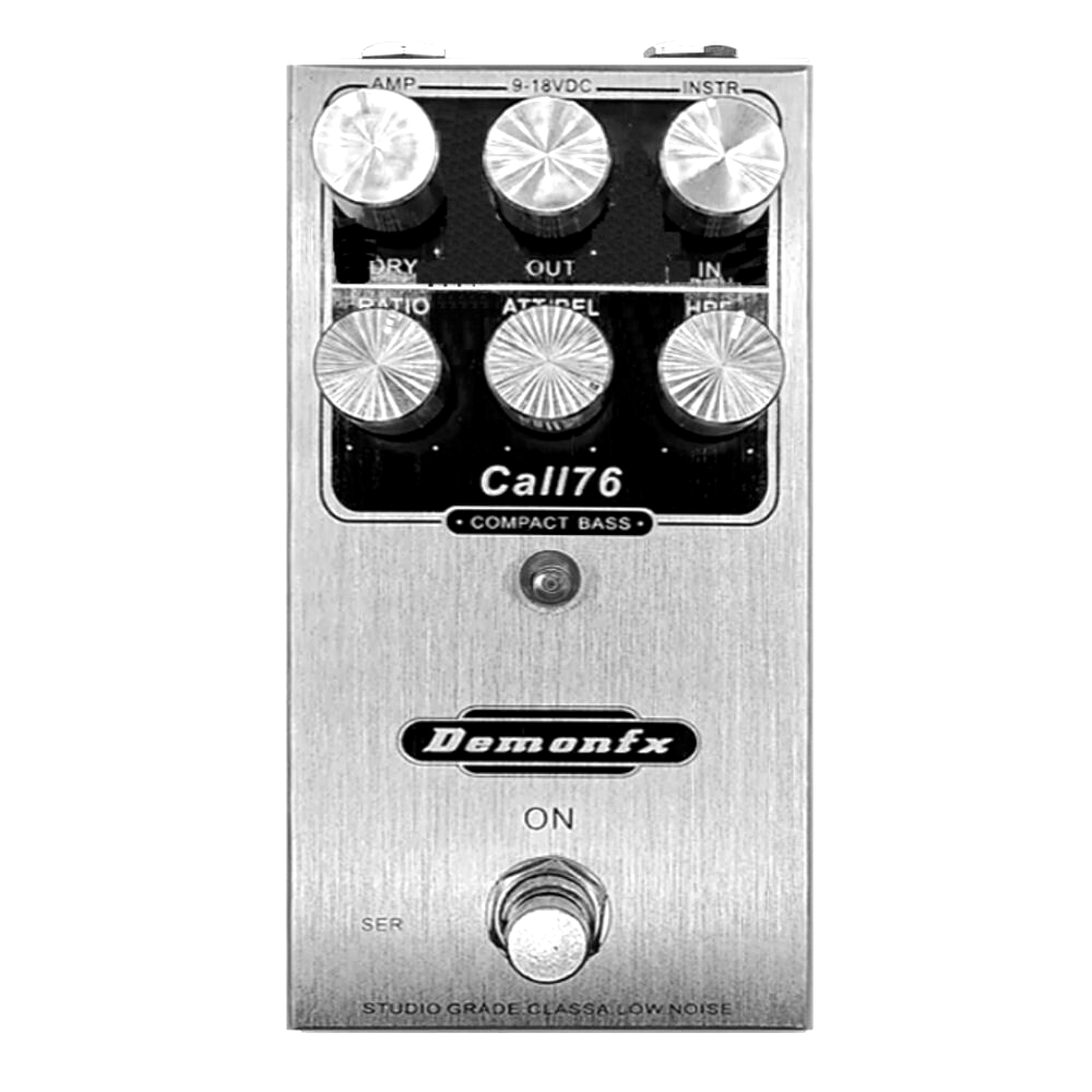 Demonfx CALL76 Compact Bass Guitar Compressor Effect Pedal Best