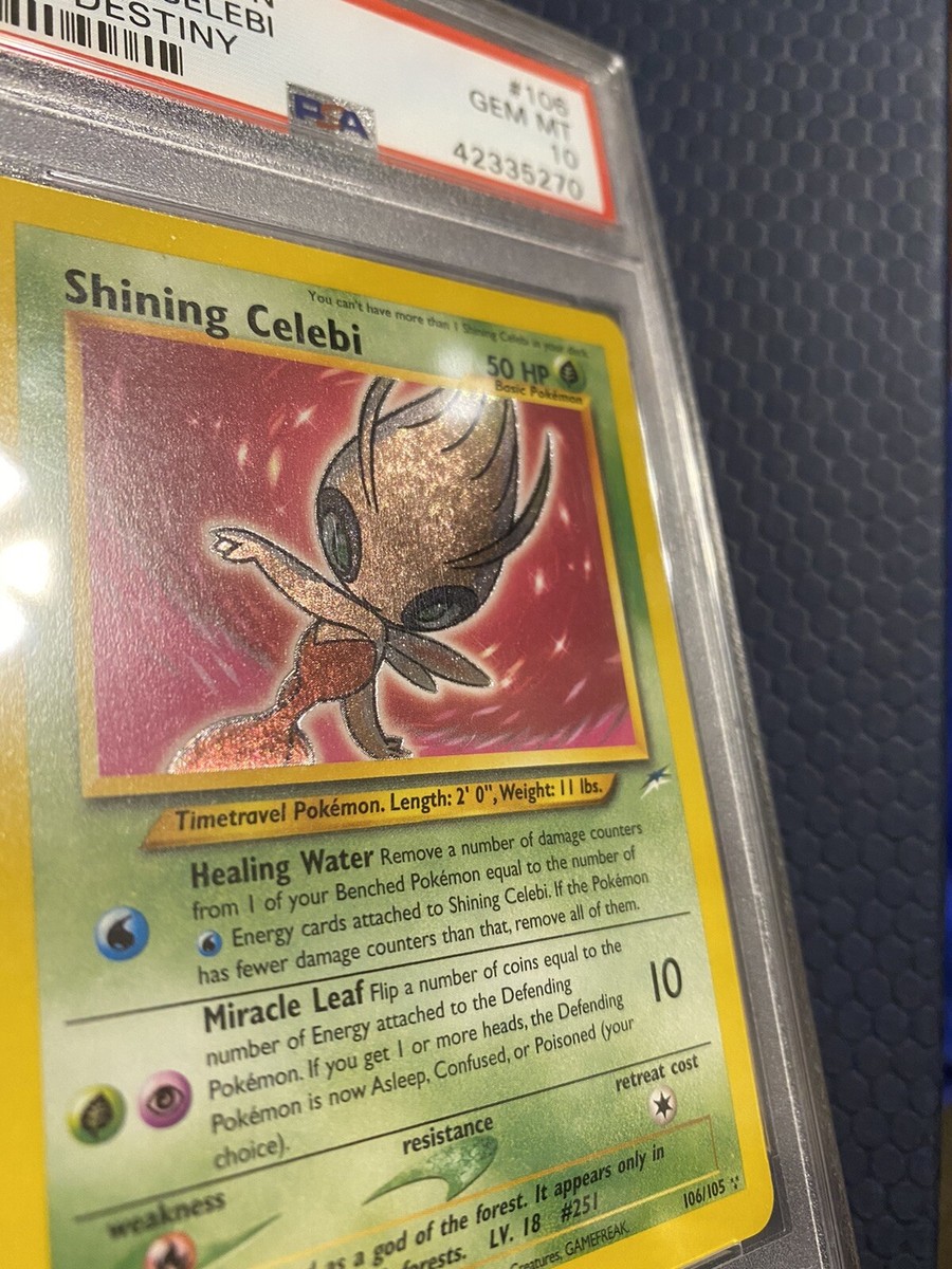 Pokemon PSA 10 GEM MINT Shining Celebi Neo Destiny | 106/105