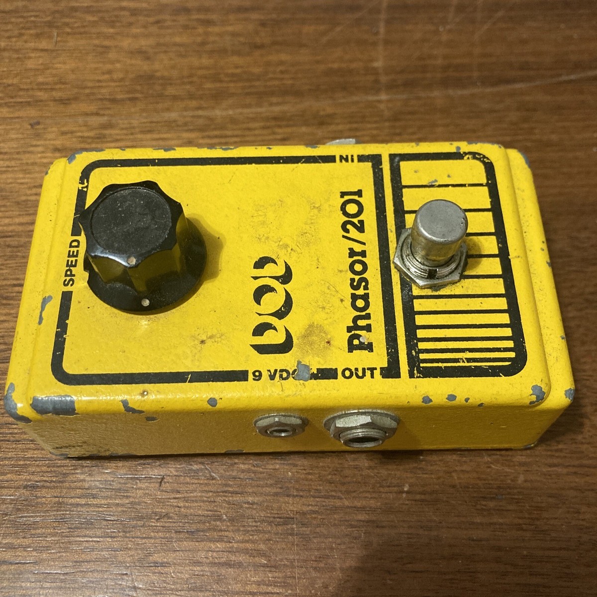 Vintage DOD Phasor 201 Analog Phase Shifter Original Yellow Guitar