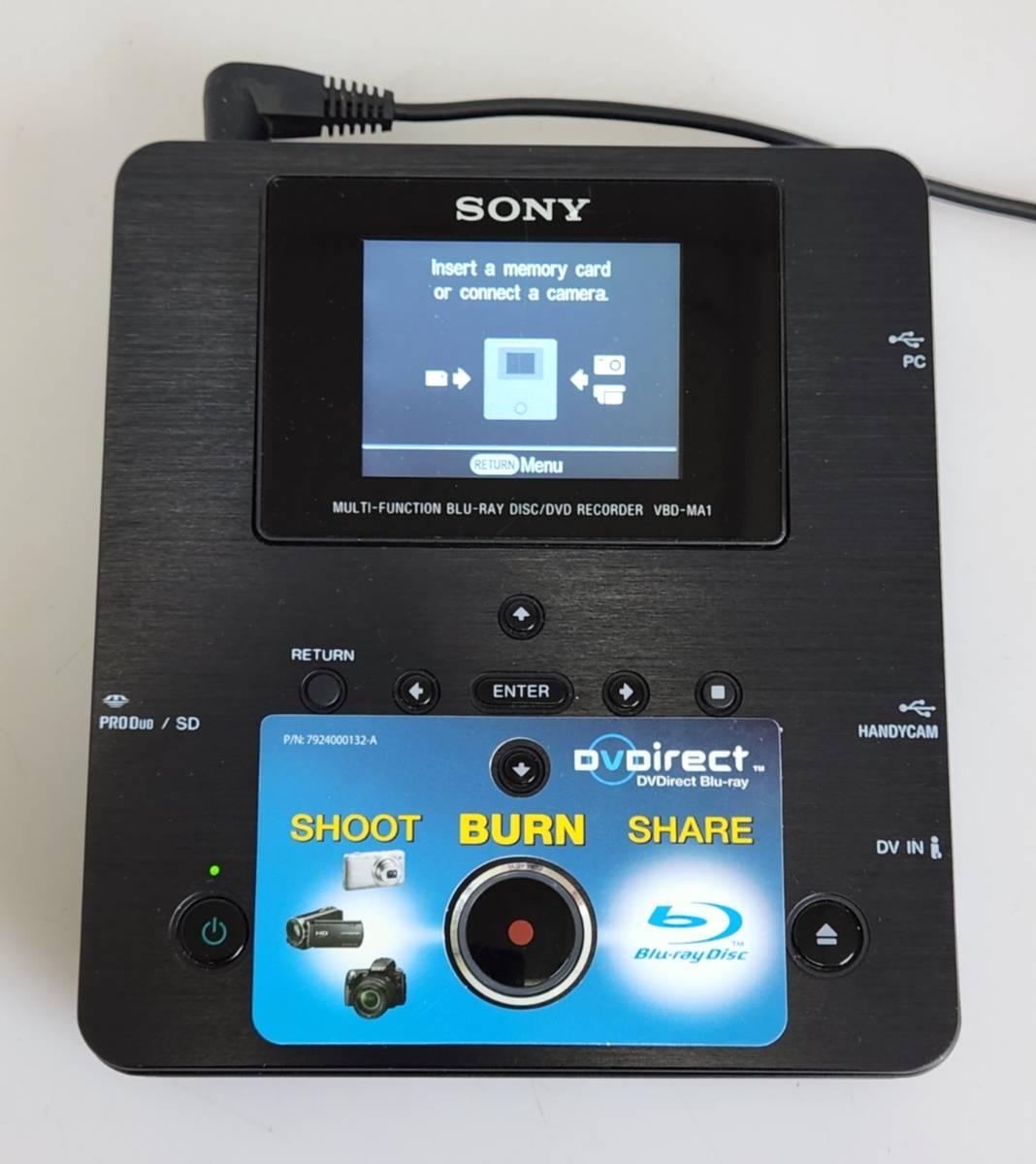 美品]SONY DVDirect VBD-MA1 ブルーレイ/DVDライター
