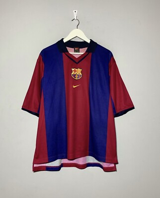 2000-2001 バルセロナ ナイキ ホームユニフォーム 正規品 2000-2001