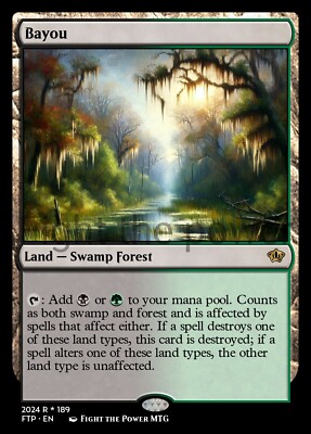 週末限定MTG Bayou デュアルランド Magic The Gathering Bayou