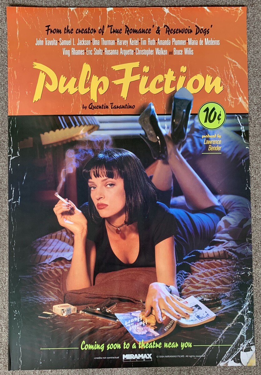 Pulp Fiction 1994 One Sheet Lucky Strike Withdrawn Advance