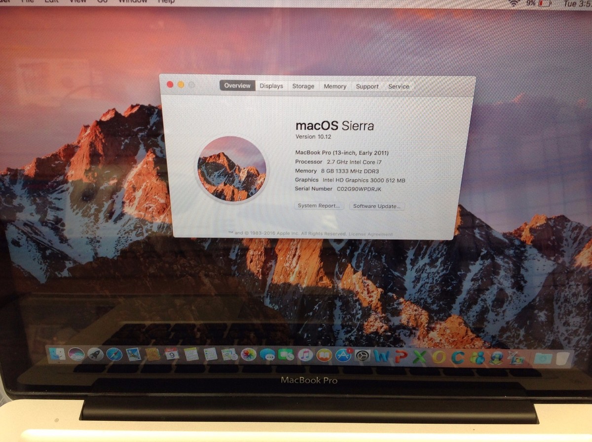 Apple MacBook Pro 13-inch Early 2011 i7 500Gb HDD 8GB Upgraded | eBay