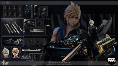 Ready! GAMETOYS 1/6 Cloud Strife & Fenrir GT-006C Action Figure