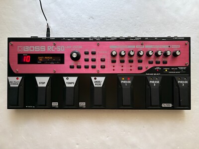 Boss RC-50 Loop Station Pedal Multi Looper with Adapter Used from