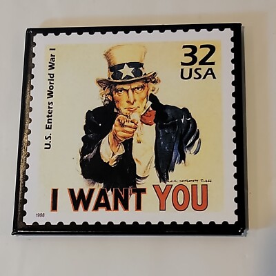US Postal 32 cent Stamp Uncle Sam I WANT YOU - US enters WW1
