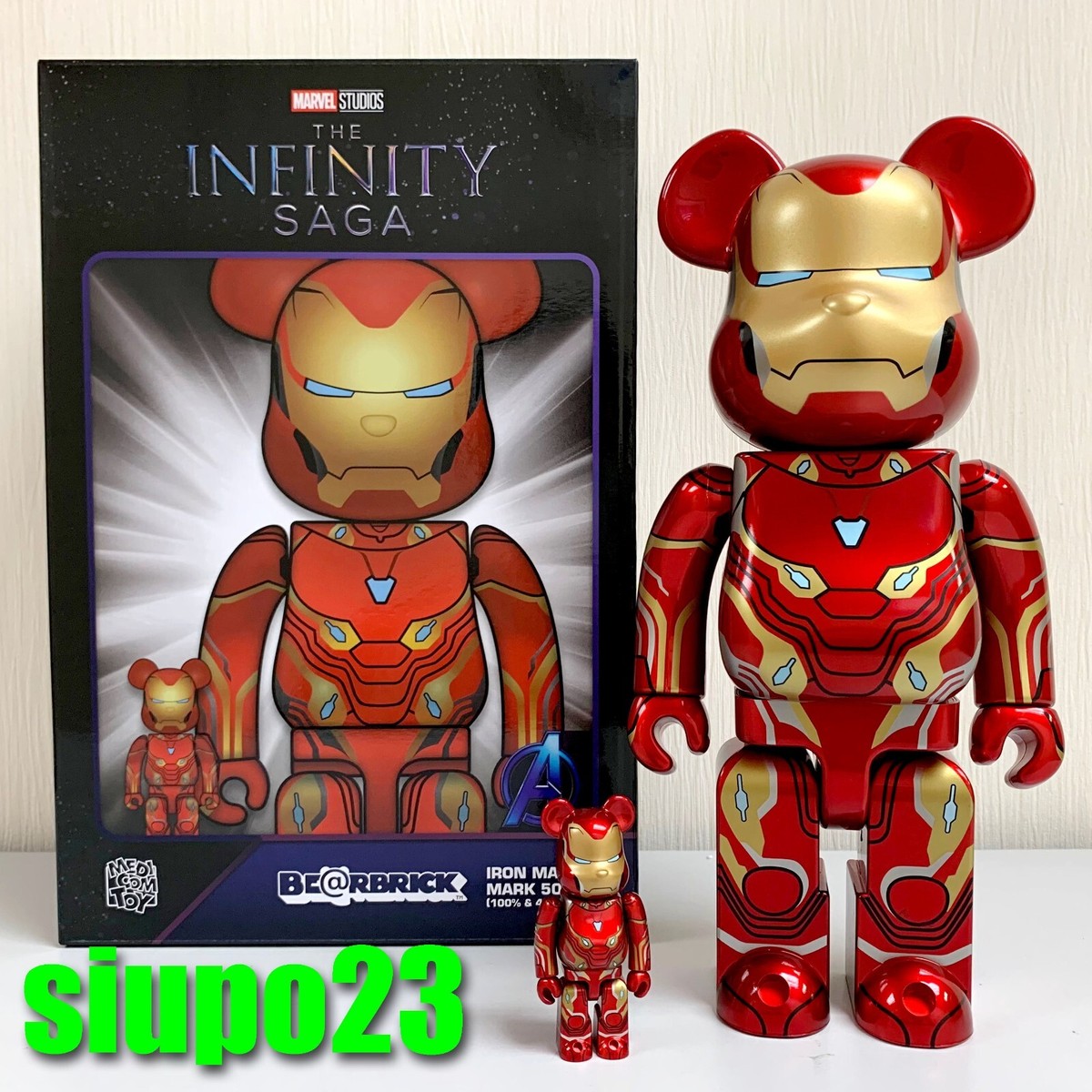 BE@RBRICK IRON MAN MARK 50 100％ & 400％ MEDICOM TOY メディコム