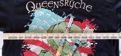 Vintage 1991 Queensryche Empire Tour Shirt Size Large Pushead Art