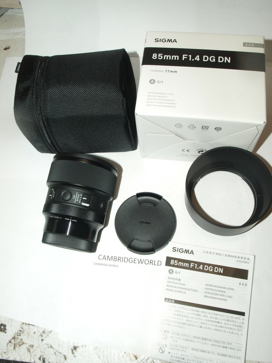 SIGMA 85mm F1.4 ART DG DN LENS for CANON EOS CAMERA NEW in FACTORY