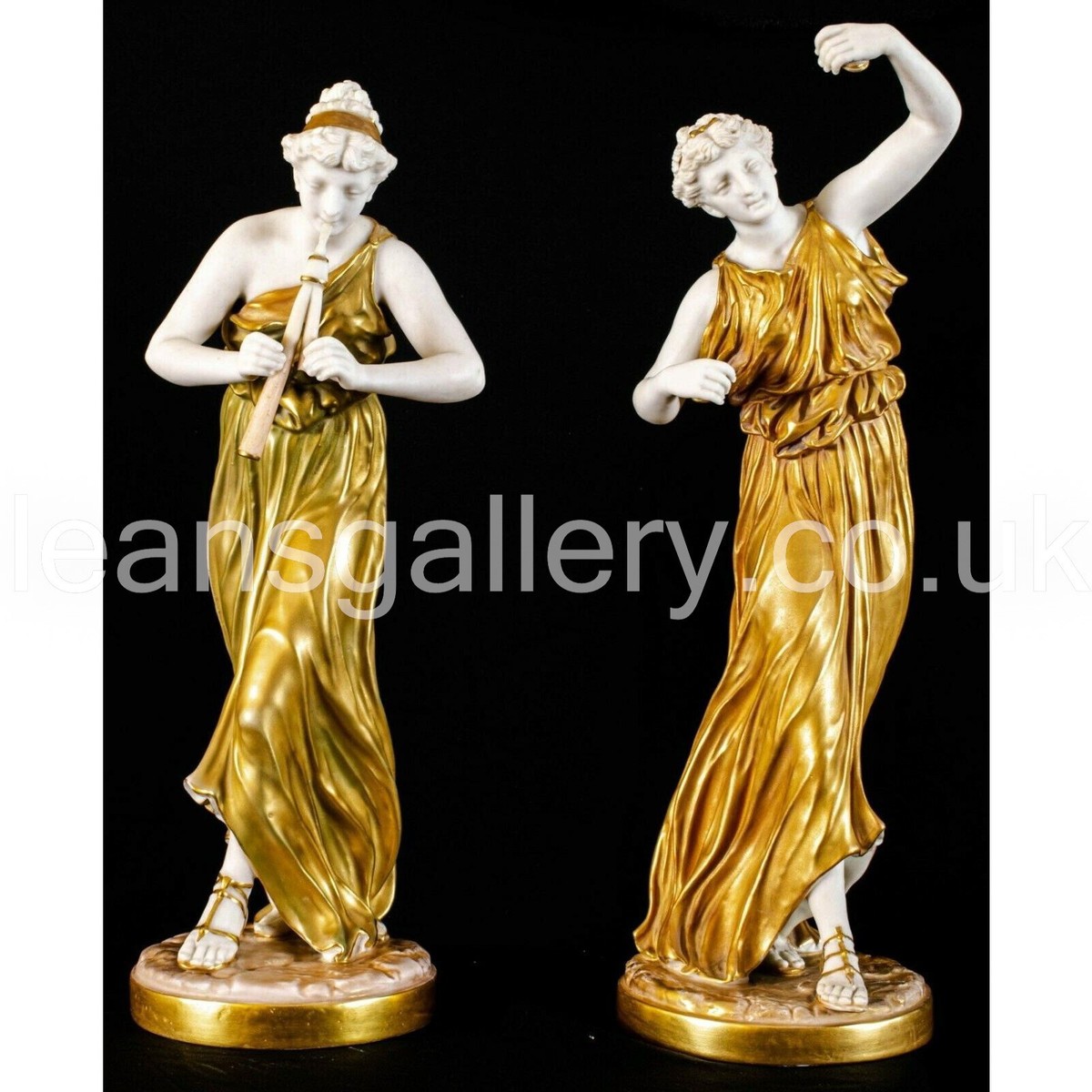 Royal Worcester ロイヤルウースター 1827 1828 フィギュリン 2体