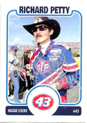 Richard Petty signed TRADING card NASCAR autographed THE KING HOF