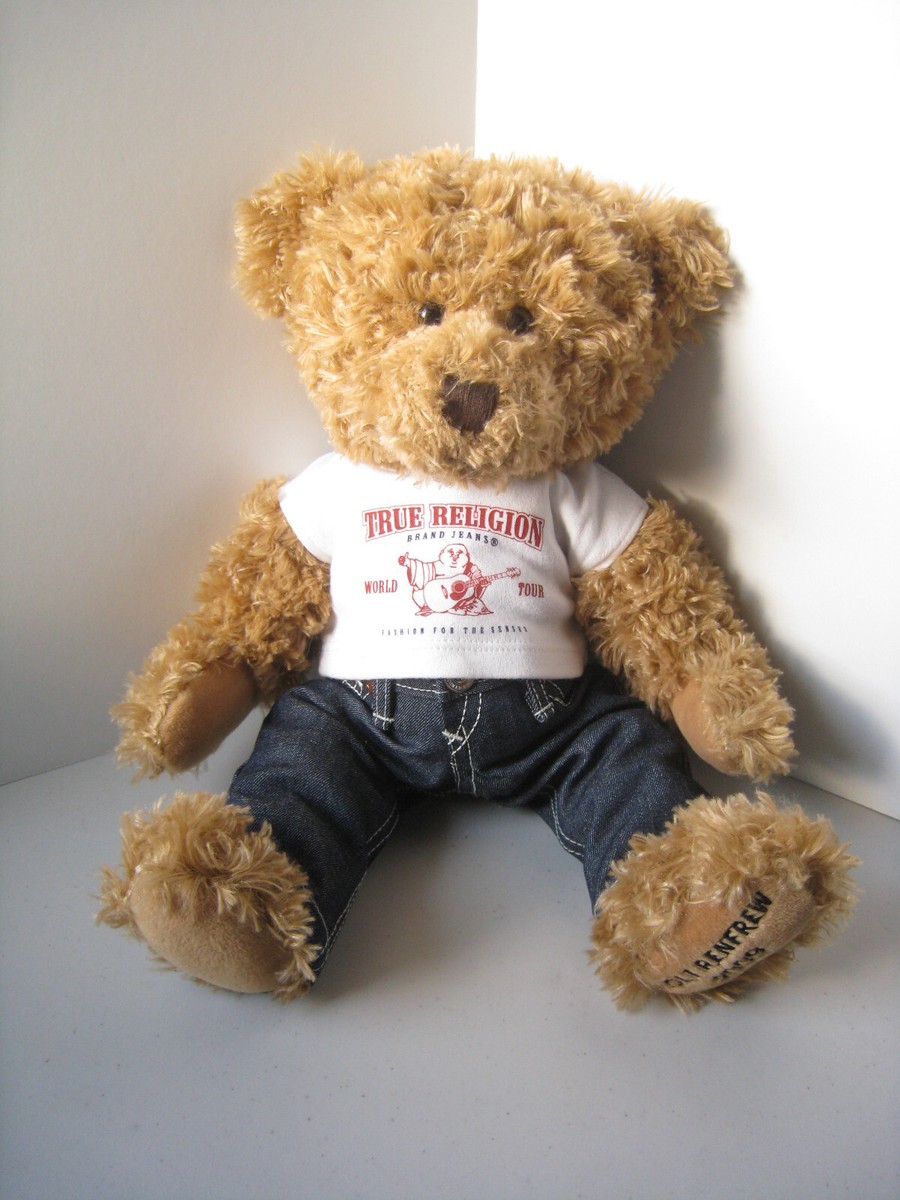 True Religion Holt Renfrew Teddy Bear Plush Jeans T Shirt Buddha