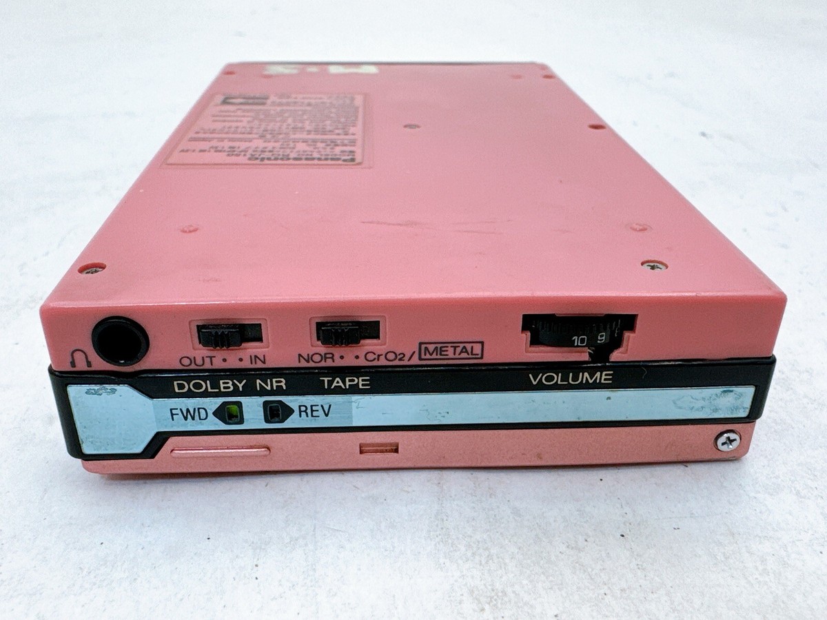 Rare Panasonic RQ-JA150 Pink Jump Stereo Cassette Player VTG