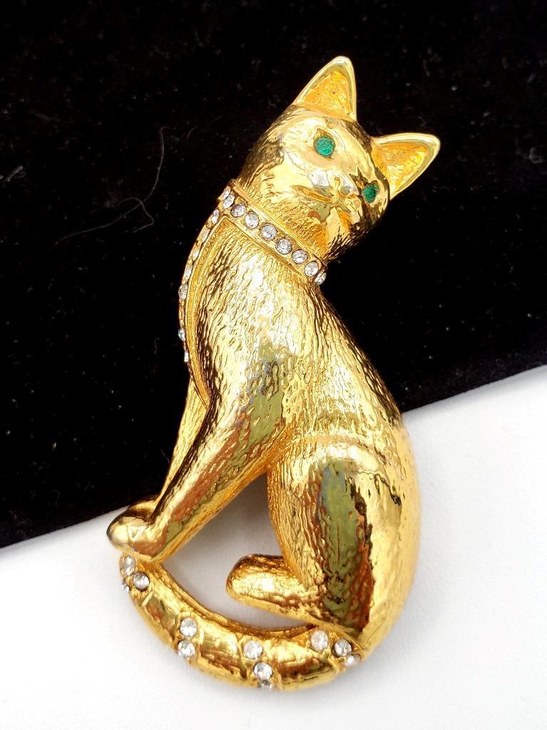 クリスチャン・ディオールブローチ猫アンティークヴィンテージ激レア