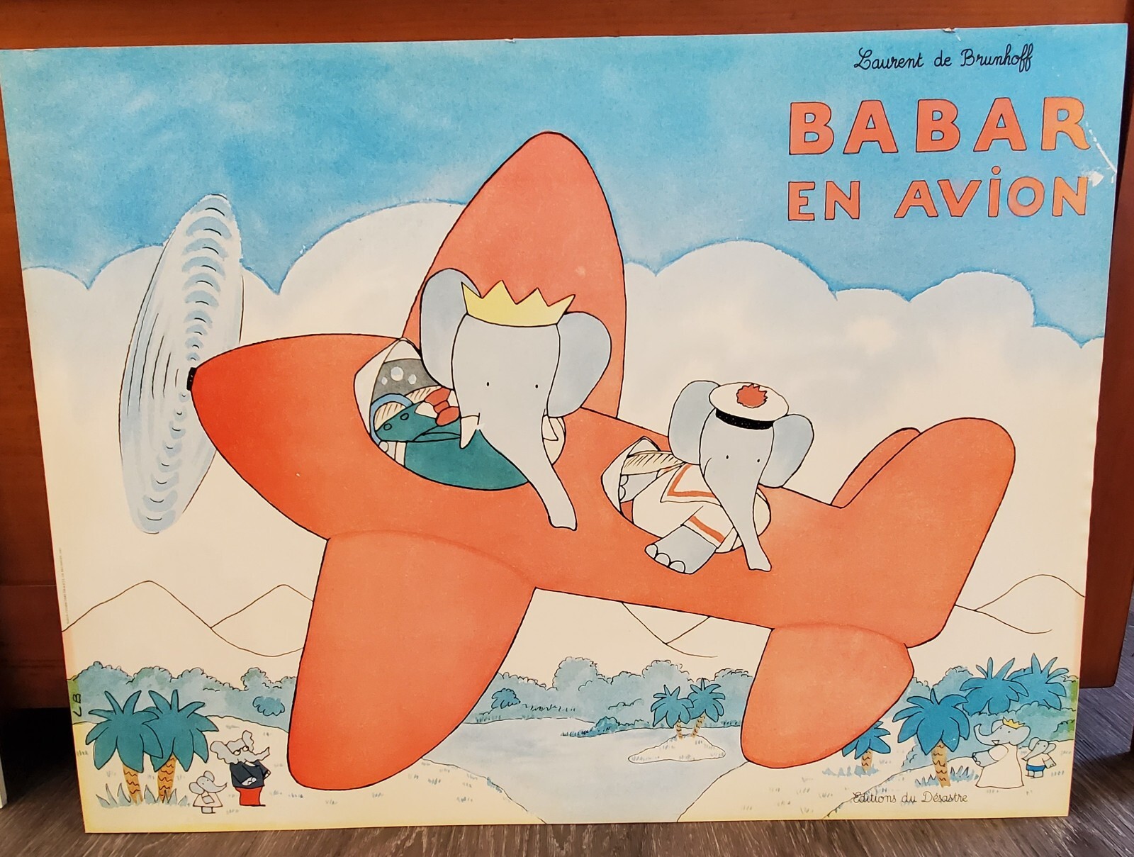 額装品/Le Voyage de Babar 1986（ジャン ド ブリュノフ） 額装品/Le