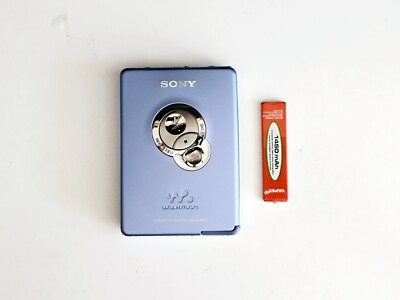Blue Slim Sony WM-EX621 Walkman Cassette player Fully Working +