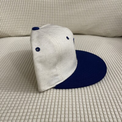 90s Vintage New Era MLB Los Angeles Dodgers Plain Logo Fitted Hat