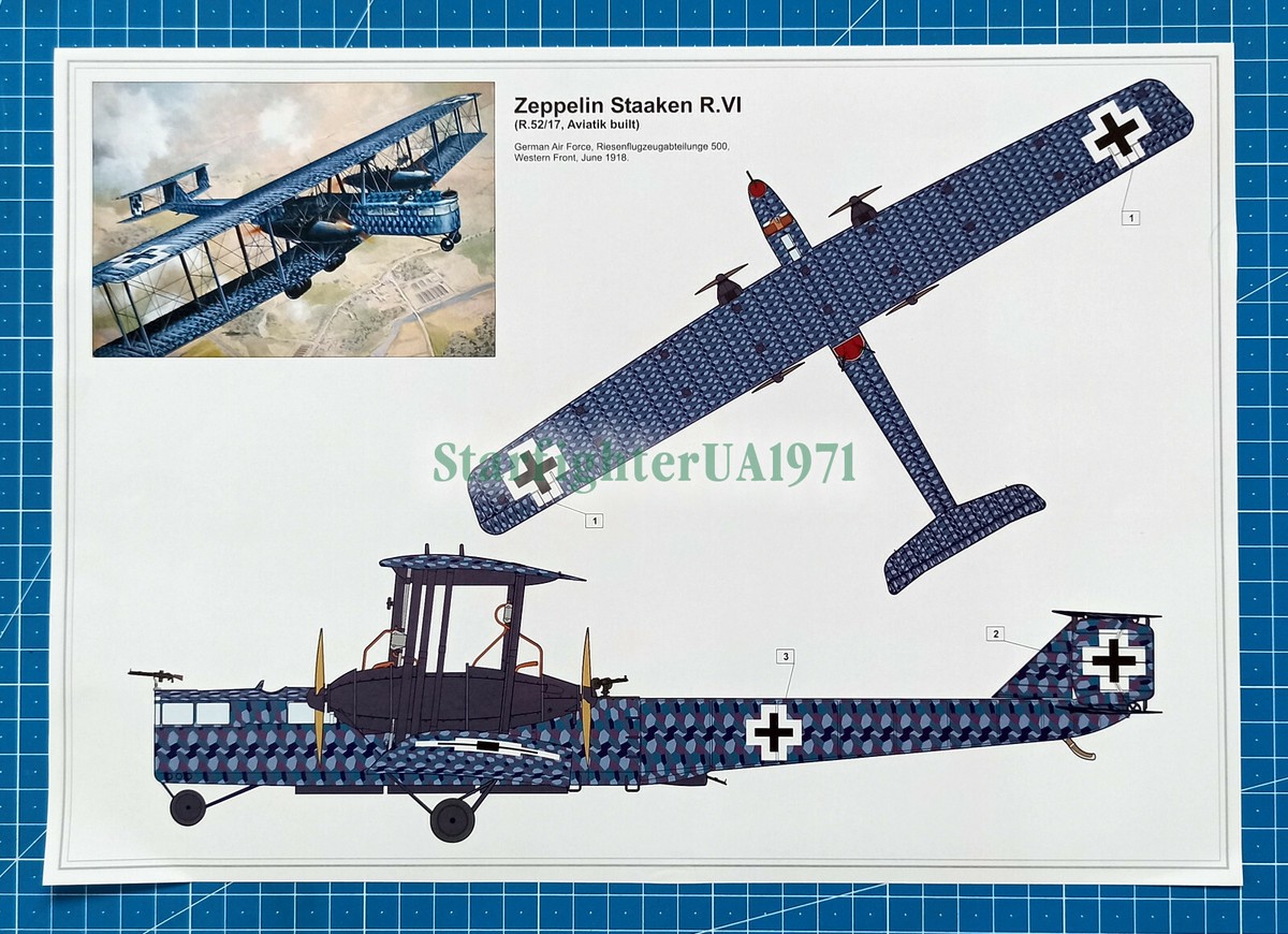 1/72 Zeppelin Staaken R.VI Aviatik built, R52/17 (Roden 050) | eBay