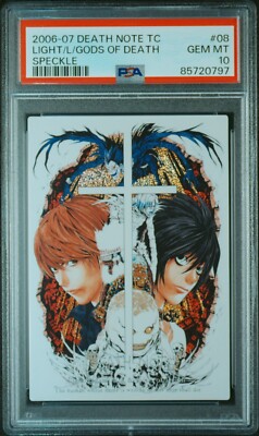 PSA10 Death Note Trading Card Japanese Light Yagami L Gods of