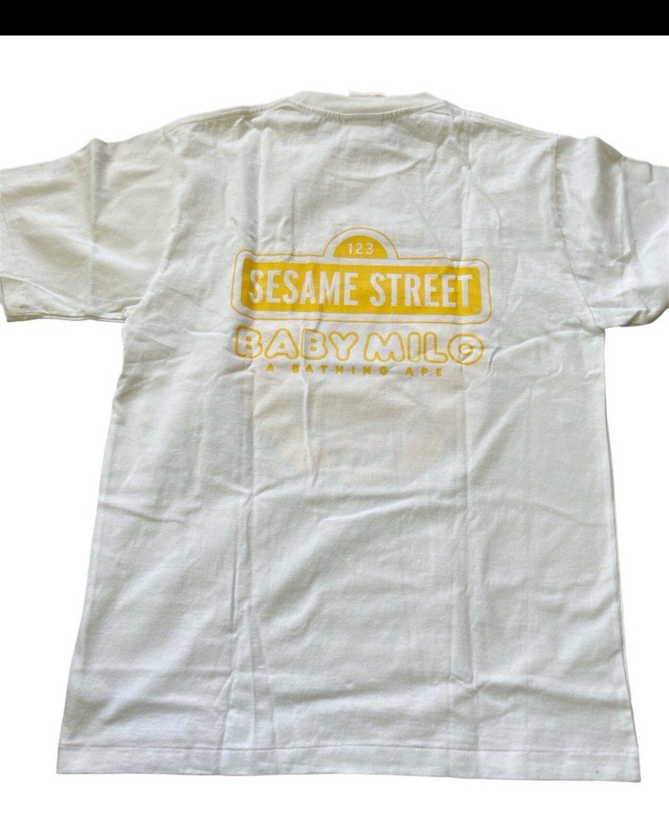 BAPE X Sesame Street - Baby Milo - White - Shirt Size Medium | eBay
