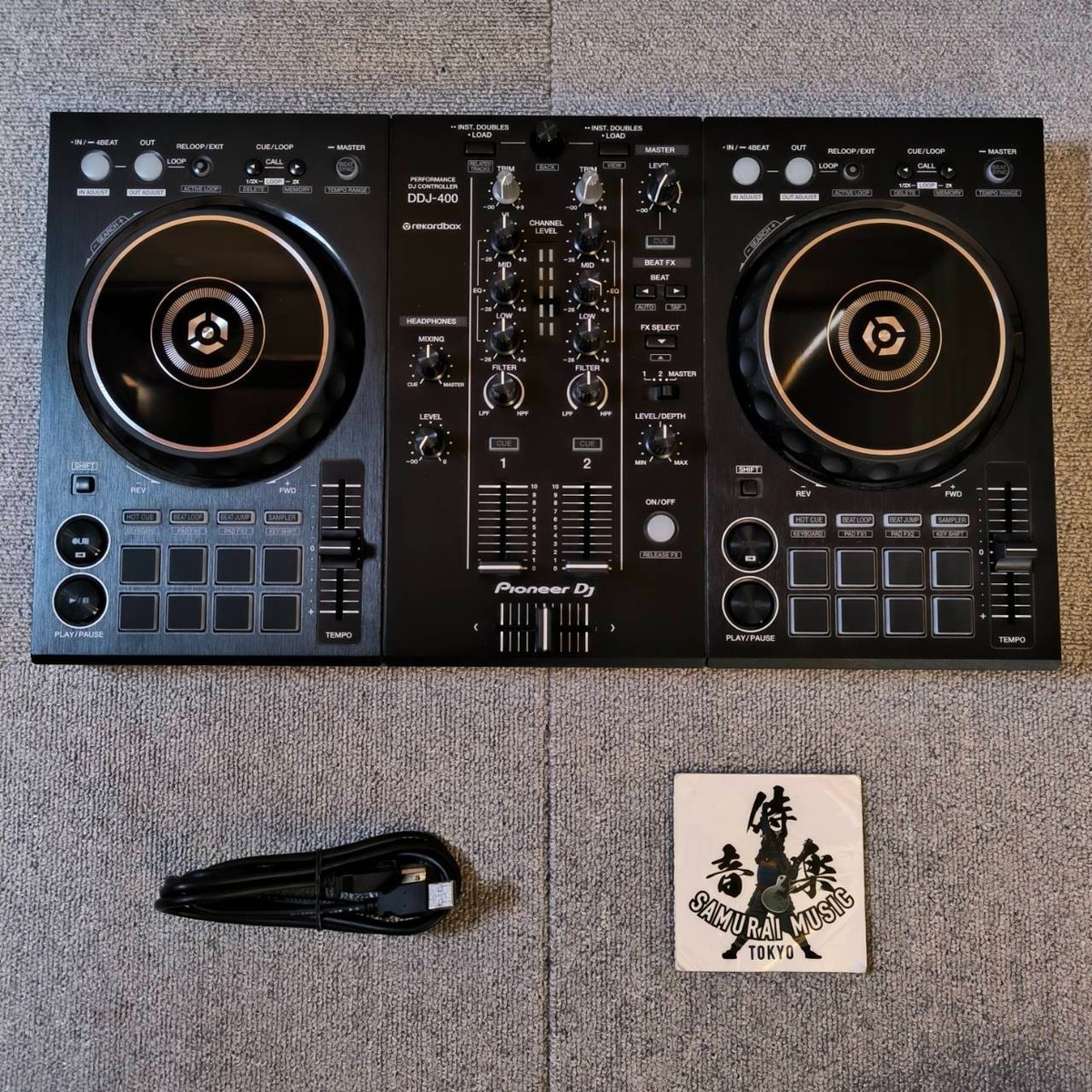 動作確認済み】Pioneer DJ DDJ-400 DJコントローラーコード付 動作確認