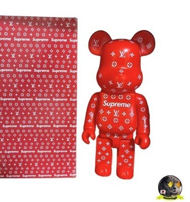 特殊ミラーアート ベアブリック Louis Vuitton Supreme 【公式通販】