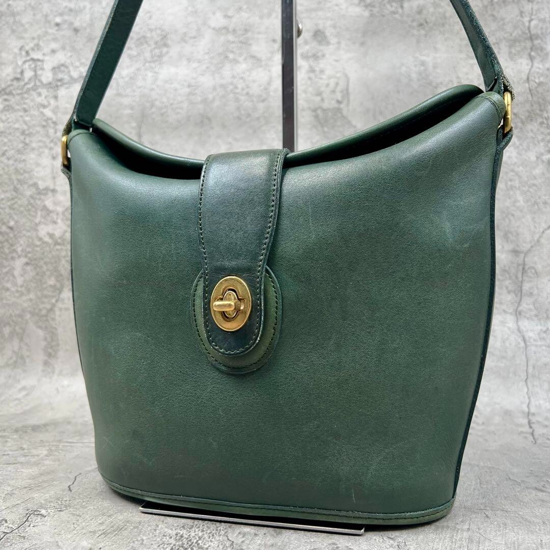 Extremely Rare Made In USA Old Coach 9948 Shoulder Bag Green