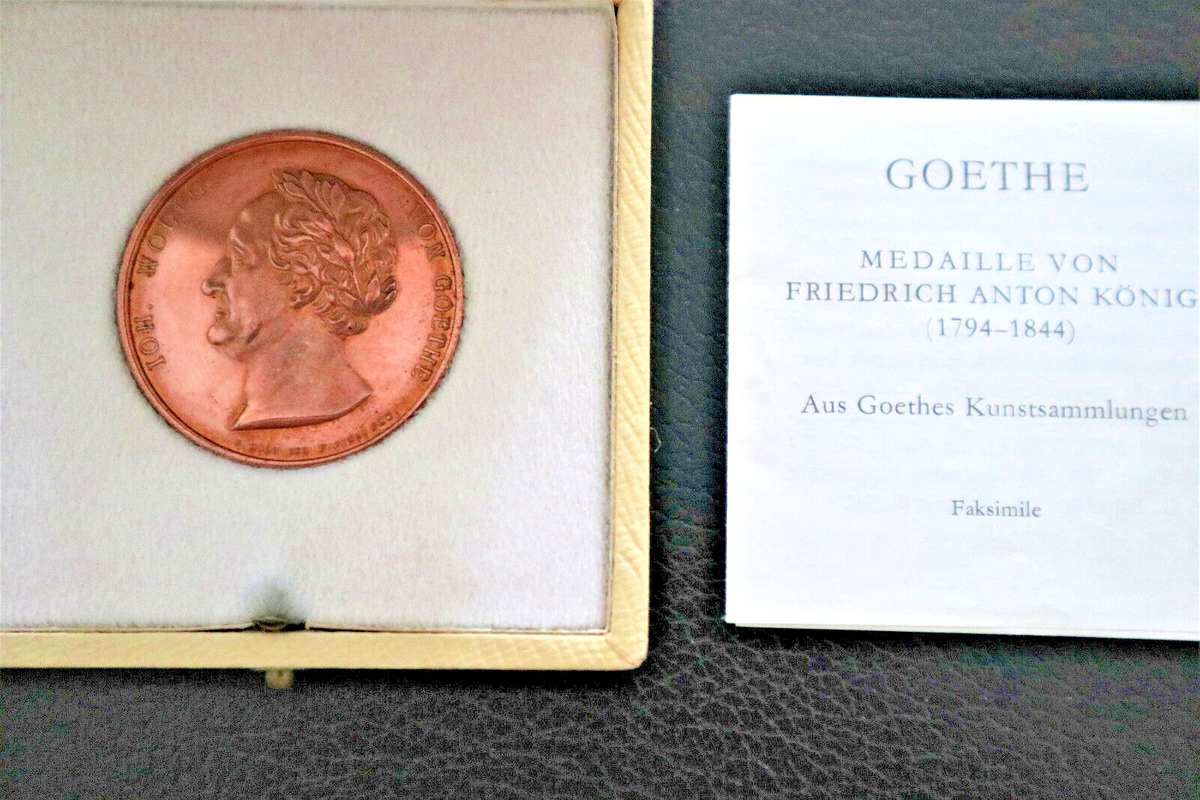 GOETHE メダイル von FRIEDRICH ANTON KÖNIG