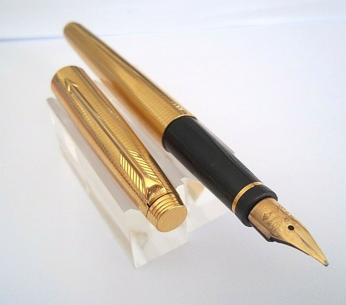 Magnificent And Rare Pen Fountain PARKER 75 14 K G.F Made IN USA